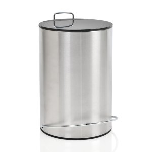 Odpadkový kôš, 5L, nerez/čierny, ANDREA HOUSE