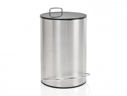 Odpadkový kôš, 5L, nerez/čierny, ANDREA HOUSE