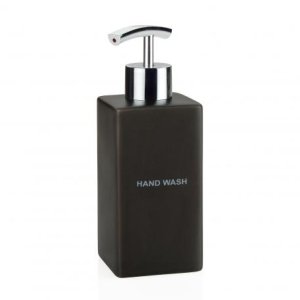 Keramický dávkovač tekutého mydla  ANDREA HOUSE Hand Wash, čierny