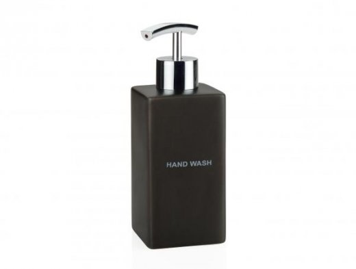 Keramický dávkovač tekutého mydla  ANDREA HOUSE Hand Wash, čierny