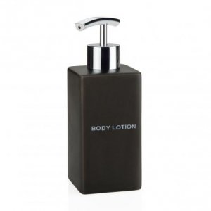 Keramický dávkovač tekutého mydla  ANDREA HOUSE Body Lotion, čierny