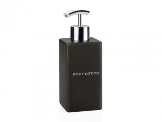 Keramický dávkovač tekutého mydla  ANDREA HOUSE Body Lotion, čierny