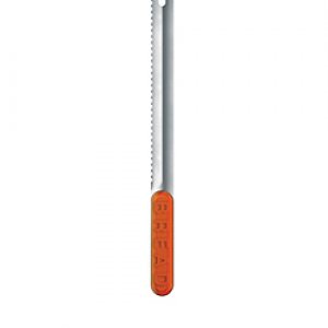 Pílkový nôž na chlieb a pečivo, 23cm, VICE VERSA Pointless, červený