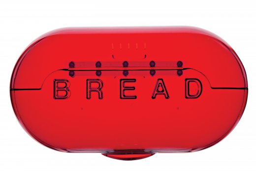 Futuristický chlebník VICE VERSA BreadBox, červený