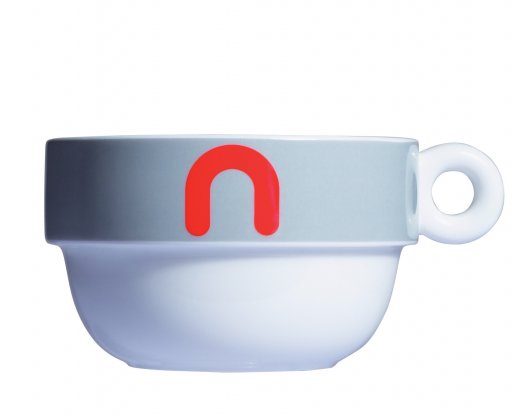 Objemná porcelánová šálka Mayday Jumbo Cup, šedá