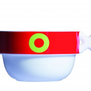 Objemná porcelánová šálka Mayday Jumbo Cup, červená
