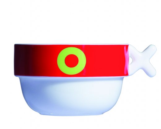 Objemná porcelánová šálka Mayday Jumbo Cup, červená