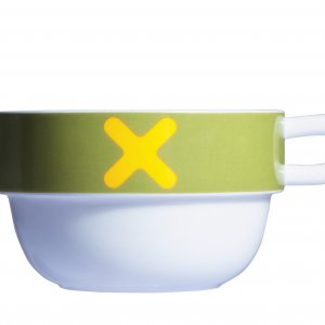 Objemná porcelánová šálka Mayday Jumbo Cup, zelená