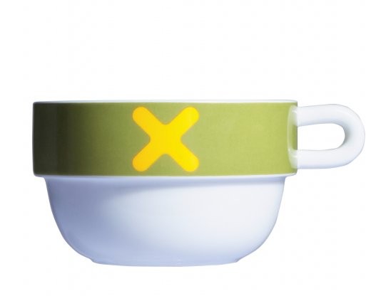 Objemná porcelánová šálka Mayday Jumbo Cup, zelená
