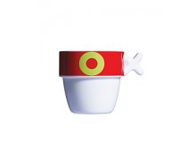 Vtipný porcelánový hrnček VICE VERSA Mayday Mug, červený