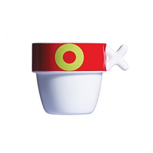 Vtipný porcelánový hrnček VICE VERSA Mayday Mug, červený