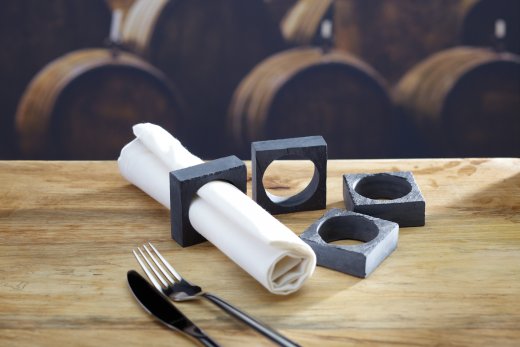 Bridlicové krúžky na obrúsky  KITCHEN CRAFT Artesa