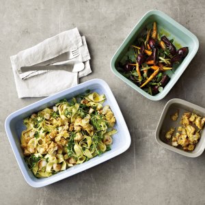 Sada zapekacích/servírovacích nádob (3 ks.) STELTON RIG-TIG Cook & Serve, modrá
