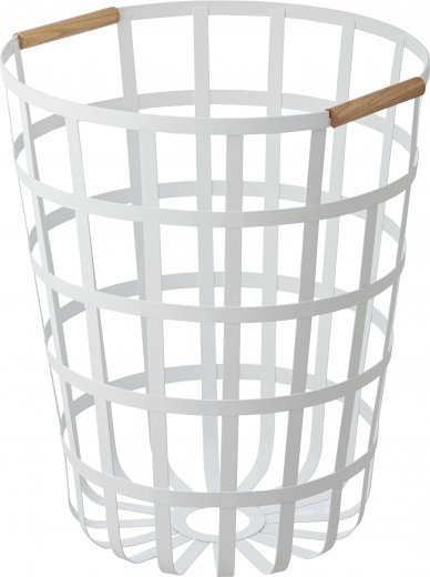 Koš na prádlo  YAMAZAKI Tosca Laundry Basket, guľatý/biely