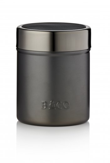 Sypátko na kakao/škoricu BARISTA&Co Cocoa Shaker GunMetal/čierny