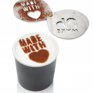 Zdobítka na kapučíno (nerez) BARISTA&Co 3 ks.