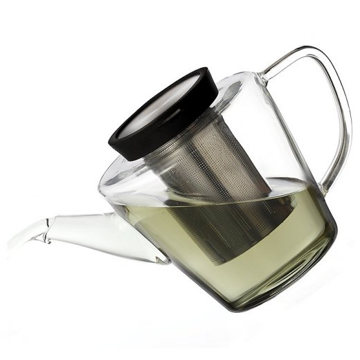 Čajová konvica 1l., VIVA SCANDINAVIA Infusion, číra/čierna
