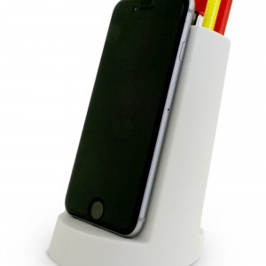 Multifunkčný stojan J-ME Lean Desk Tidy, šedý