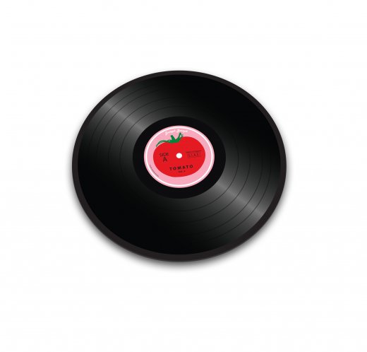 Sklenená podložka JOSEPH JOSEPH Worktop Saver 30 cm. "Vinylová LP platňa"