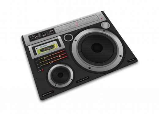Sklenená podložka JOSEPH JOSEPH Worktop Saver 30 x 40 cm. "Rádio s reproduktormi"