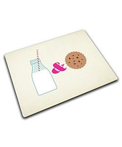 Sklenená podložka JOSEPH JOSEPH Worktop Saver 30 x 40 cm, Milk&Cookies