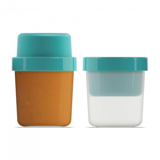 Dvojdielna sada nádob na polievku a pečivo Soup pot JOSEPH JOSEPH GoEat™, 300/600 ml, modrozelená