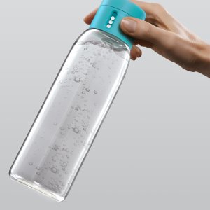Fľaša s počítadlom pitného režimu JOSEPH JOSEPH Dot - 600 ml. - tyrkysová
