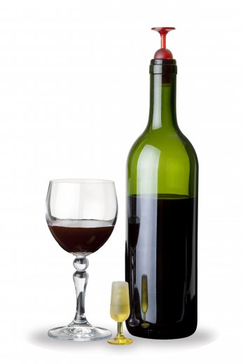 Uzávery vína QUALY T-Vin, 2 ks, červený/žltý