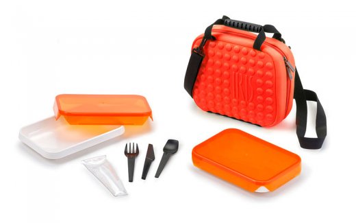 Termotaška s kompletnou obedovou sadou IRIS Twin Bag, oranžová