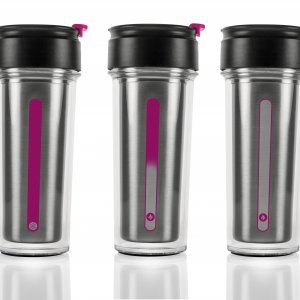 Cestovný termohrnček s indikáciou hladiny a teploty nápoja LES ARTISTES PARIS Smart Mug, 380 ml.