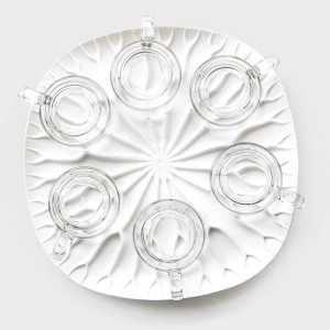 Multifunkčná podložka/misa/podnos QUALY Baibua Tray, biela
