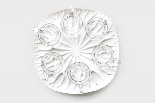 Multifunkčná podložka/misa/podnos QUALY Baibua Tray, biela