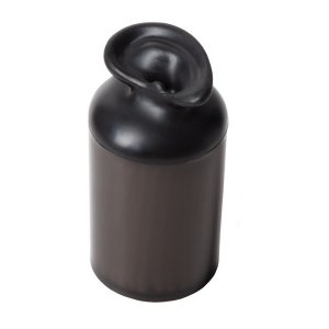 Zásobník vatových tyčinek (ucho) PROPAGANDA Ear Container, čierny