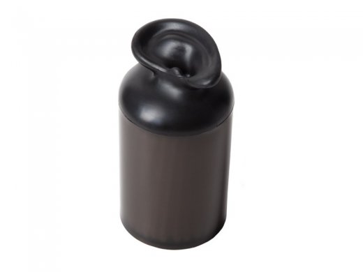 Zásobník vatových tyčinek (ucho) PROPAGANDA Ear Container, čierny
