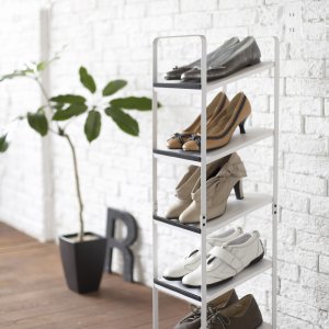 Polica na topánky YAMAZAKI Tower Shoe Rack, biela