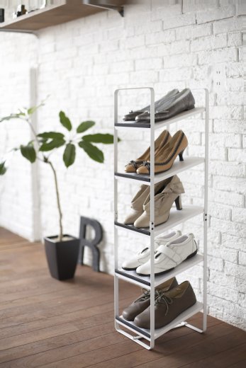 Polica na topánky YAMAZAKI Tower Shoe Rack, biela