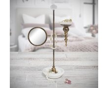 Stojan na šperky so zrkadlom BALVI Boudoir (kov, porcelán)