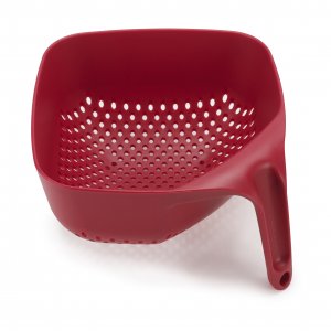 Kubický cedník JOSEPH JOSEPH Square Colander™- veľký/červený