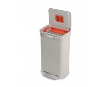 Odpadkový kôš so stlačovacou mechanikou 30 l. JOSEPH JOSEPH IntelligentWaste™ Titan (slonová kosť)