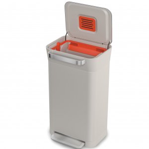 Odpadkový kôš so stlačovacou mechanikou 30 l. JOSEPH JOSEPH IntelligentWaste™ Titan (slonová kosť)