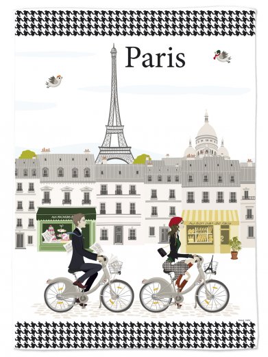 Kuchynská utierka FOXTROT Cyklisti Paríž