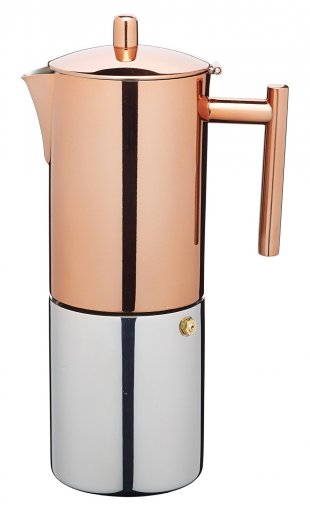 Moka konvička  KITCHEN CRAFT Le´Xpress, 600 ml, nerez/meď
