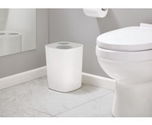 Kúpeľňový kôš na odpadky s triedením JOSEPH JOSEPH Split™ (8 l.) biely/šedý