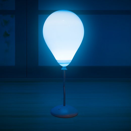 Dekoratívna stolová lampička s menením farieb BALVI Balloon, (biela)