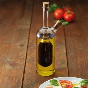 Dvojstenná karafa na olej a ocot KITCHEN CRAFT World of Flavours 2-in-1 (300/100 ml.)