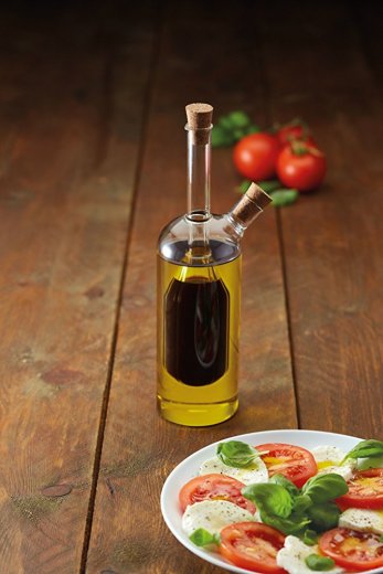 Dvojstenná karafa na olej a ocot KITCHEN CRAFT World of Flavours 2-in-1 (300/100 ml.)