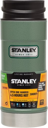 Odolný termohrnček STANLEY Classic series Hammertone (350 ml.) nerez