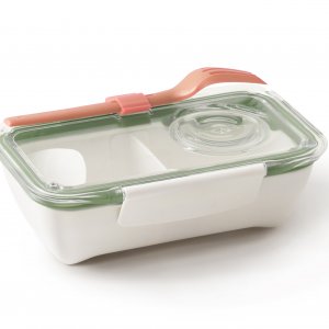 Lunch box BLACK-BLUM Bento, 500ml, biely/olivový