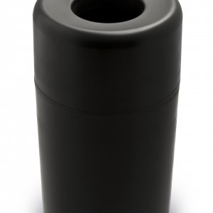 Odpadkový kôš QUALY Capsule Hole - čierny