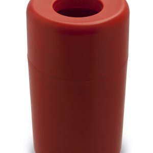 Odpadkový kôš QUALY Capsule Hole - červený